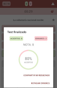 Captura 7 Test de Constitución Española android