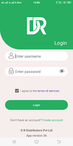 Android application D R Distributors screenshort
