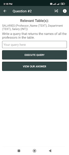 SQL Master - Database Practice Screen 3