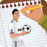 Draw Ronaldo 3d icon