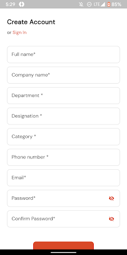 Android application Digital Business Card screenshort