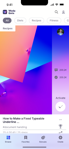 Android application WodaQota screenshort