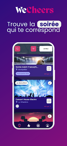 Android application WeCheers screenshort