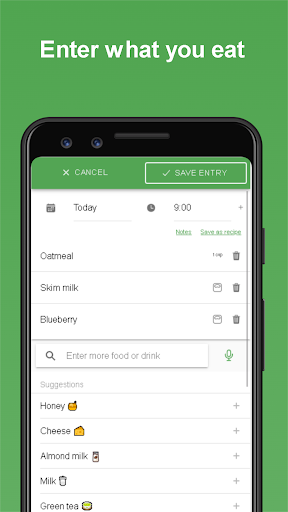 Screenshot of Eat Smart Kiwi: Food Diary