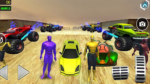 Superhero Car Stunt Racing 3D  screenshots 2