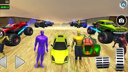 Superhero Car Stunt Racing 3D