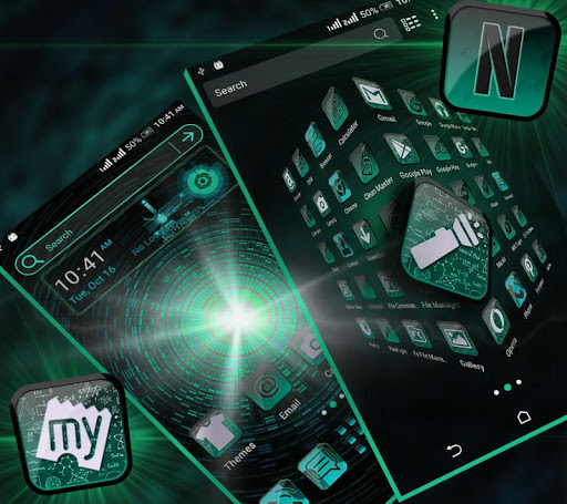 Android application Hi Tech Launcher Theme screenshort