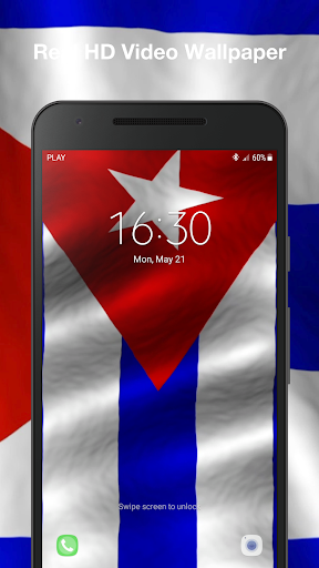 3d Cuba Flag Live Wallpaper Screen 3