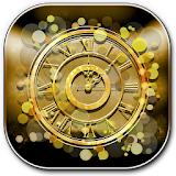 Gold Wallpaper Clock icon