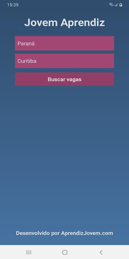 Android application Jovem Aprendiz screenshort
