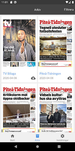 E-tidning PT Screen 2