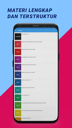 Android application 100 Juta Ecourse - Jualan Onli screenshort