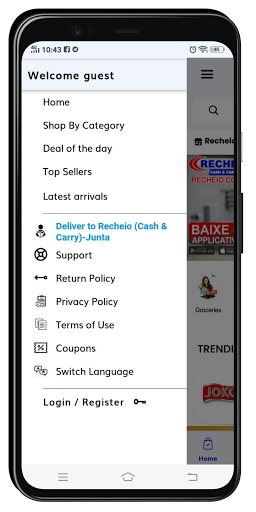 Recheio Online Supermarket Screen 3