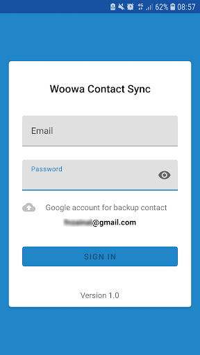 Android application WCS - Woowa Contact Sync screenshort
