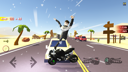 Moto Mad Racing: لعبة الدراجة