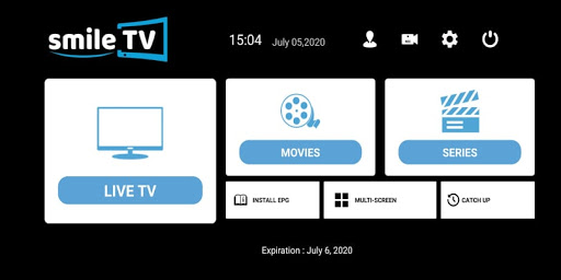 Android application Smile TV app screenshort
