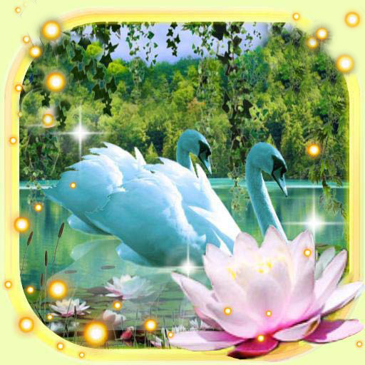 Swans and Lilies LWP 1.13 Icon