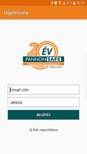 Android application Pannon-Safe Ügyfélzóna alkalma screenshort