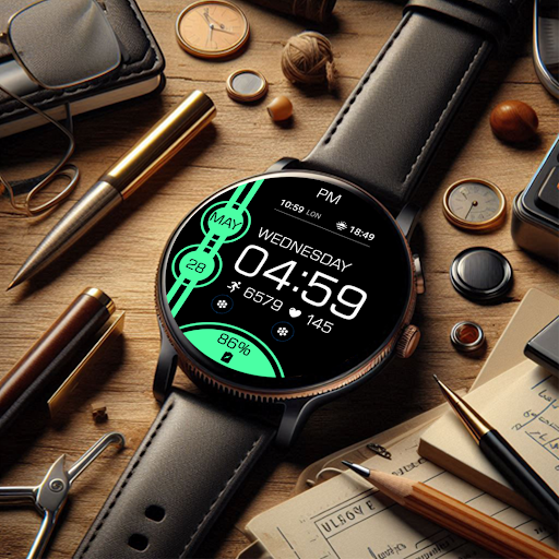 Key WF82 Digital Watch Face screenshot 2