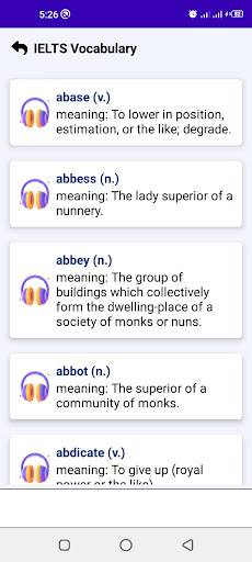 IELTS Preparation App Screen 3