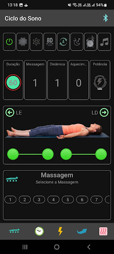 Android application Ciclo do Sono BTvibro screenshort