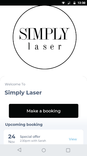 Android application Simply Laser screenshort