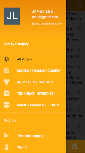 Android application SHADOWENG SHADOWING ENGLISH screenshort