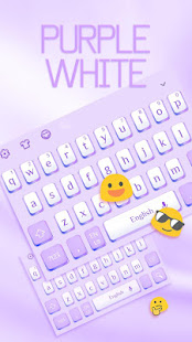 Fashion Purple White Keyboard