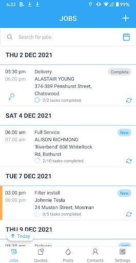 Pooltrackr Screen 2