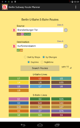Berlin Subway Route Planner
