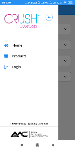 Crush Customs Screen 2