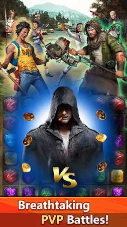 Game screenshot Zombies & Puzzles: RPG Match 3 apk download