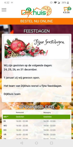 Android application Dijkhuis Restaurant screenshort