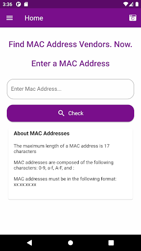 Mac Address Lookup