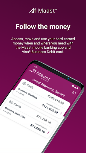 Maast: Business Banking Screen 3