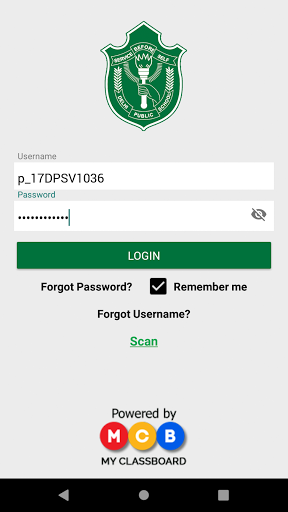 Android application DPS Visakhapatnam Parent Porta screenshort