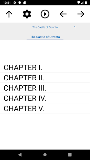 Android application Book, The Castle of Otranto screenshort