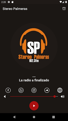 Android application Stereo Palmeras screenshort