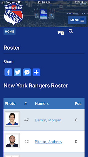 Blueshirtsnation.com Screen 3