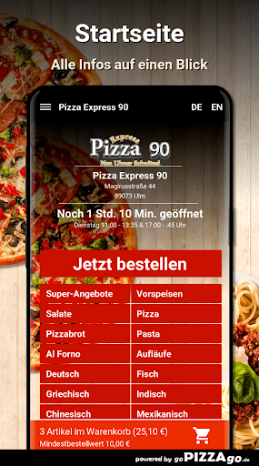 Pizza Express 90 Ulm Screen 2