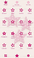 screenshot of Pink Stars Theme +HOME