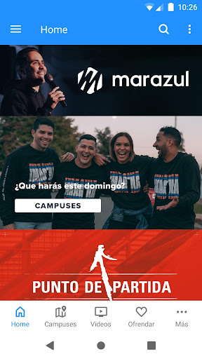 Android application Mar Azul screenshort