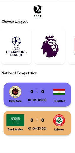 Android application FootDiary screenshort