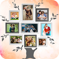 Семейная рамка для фотографий, фотоколлаж