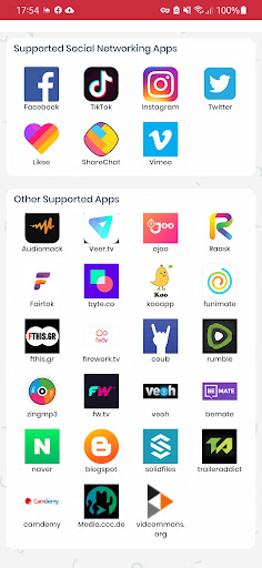 Android application xSnapTik:Social Video download screenshort