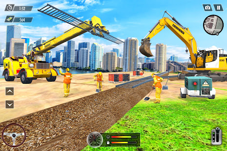 City Train Track Construction - Builder Games apklade screenshots 2