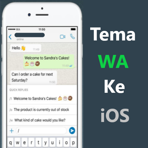 Cara Tema WA ke iOS logo