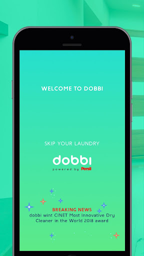 Android application dobbi - laundry & drycleaning screenshort
