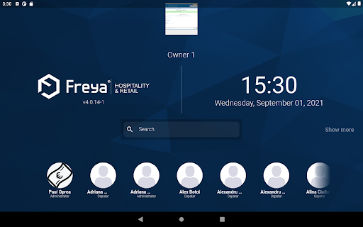 Android application FreyaPos screenshort