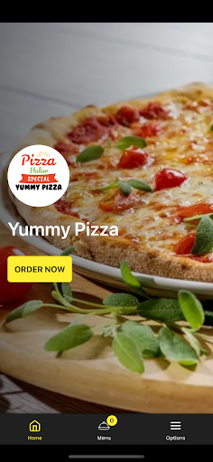 Android application Yummy Pizza screenshort